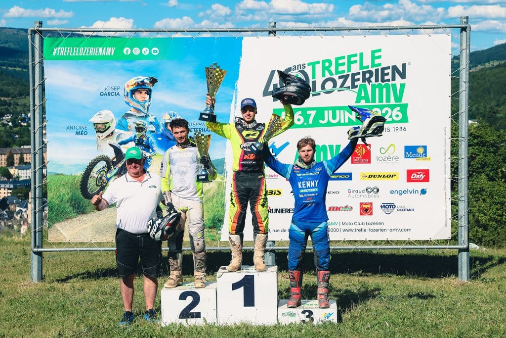 Le podium du Trèfle Lozérien AMV 2026